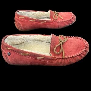 Abeo women’s leather upper fury lining slippers size 8.5